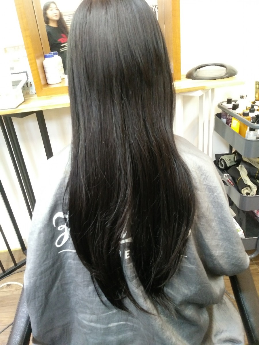 블랙빼기 잘하는 영주.아현동 미용실에서 블랙빼기 했어요 상담 사례 이미지