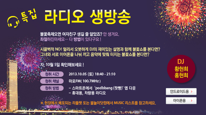 5일 여의도 불꽃축제 '여의도 불꽃축제 명당자리"이곳으로 가라wm헤어 이대점 상담 사례 이미지